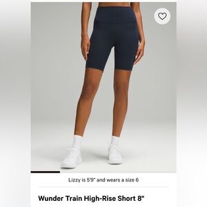Women's Navy High-Rise Shorts